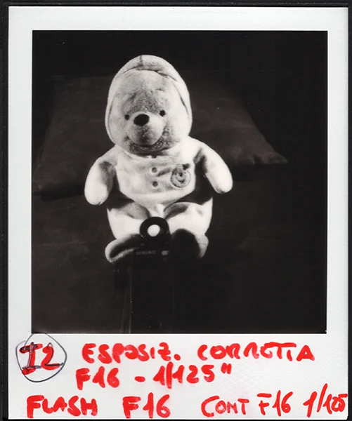 Polroid i2 - Schema luce split per test luci miste flash continua realizzato da Francesco Francia